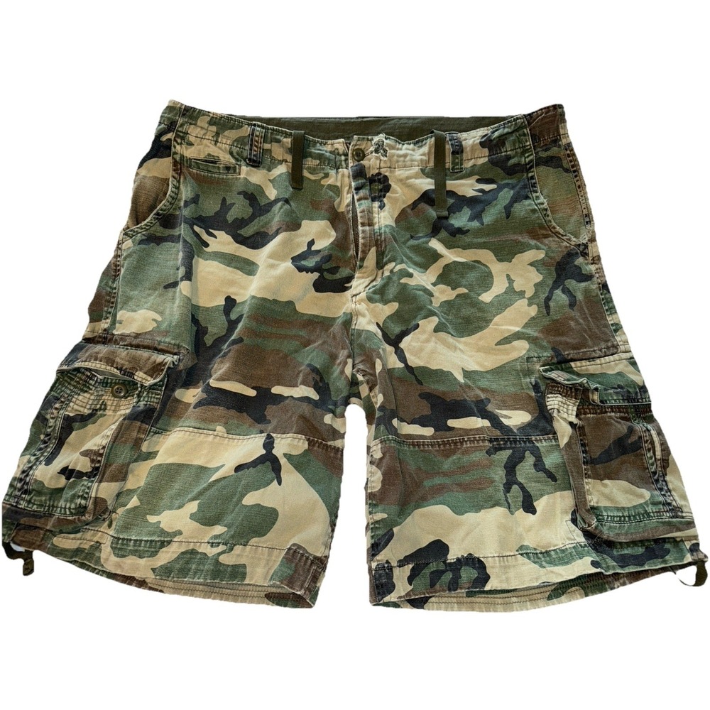 Camo Cargo Shorts with Draw Strings Multiple Pockets Size 42 (42-46)